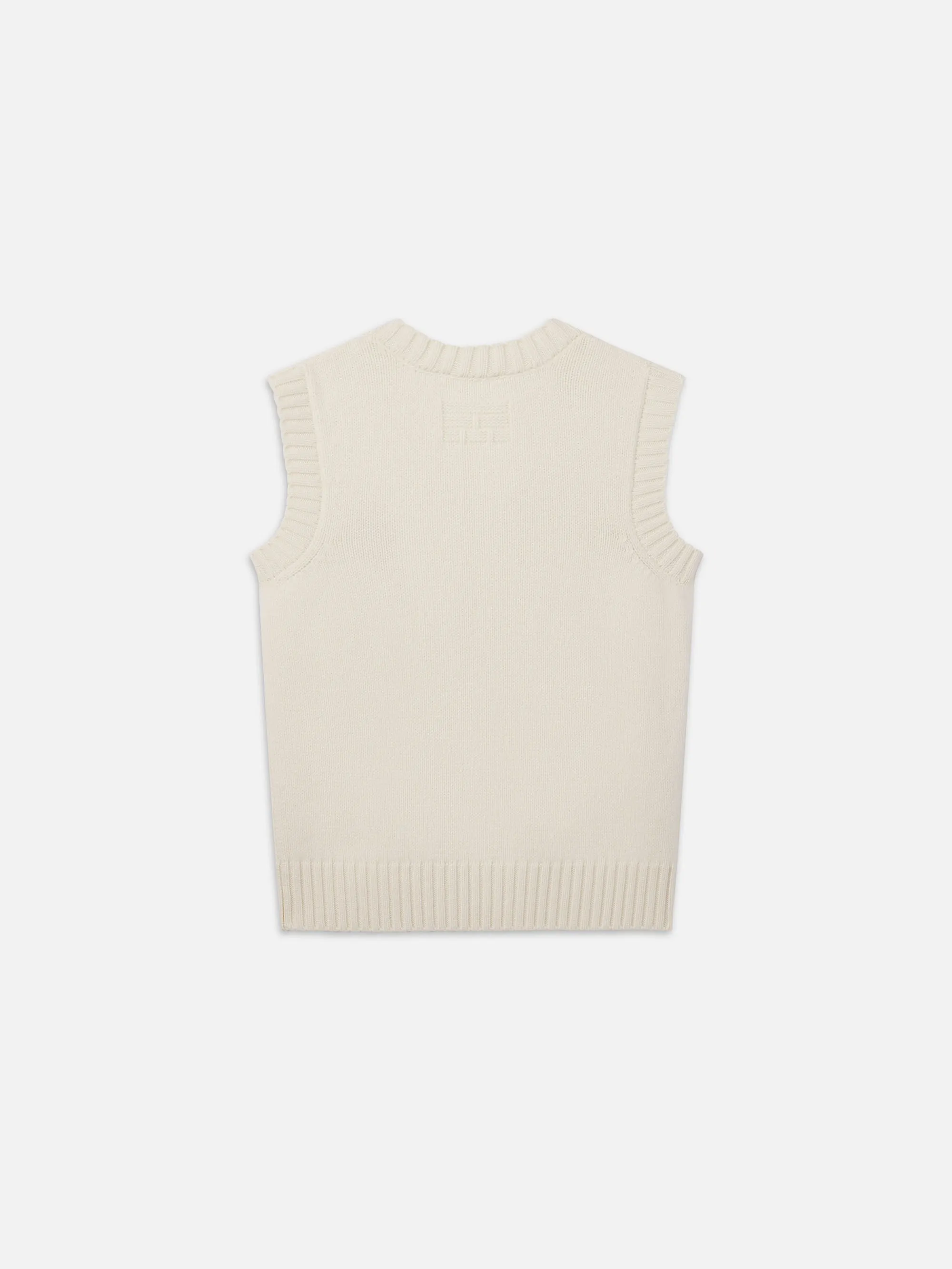 Ritz Men's Cashmere Sweater Vest -- Cream