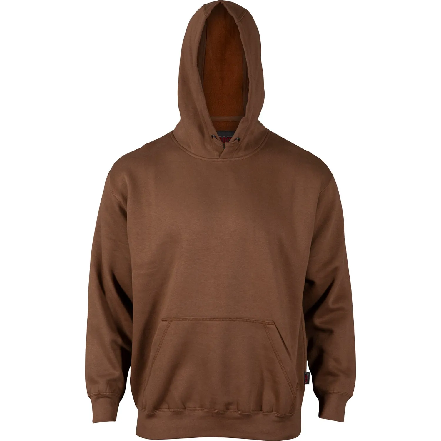 Rocky Mens Worksmart Hooded Sweatshirt Brown Cotton Blend Hoodie