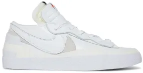 SACAI X NIKE BLAZER LOW WHITE PATENT