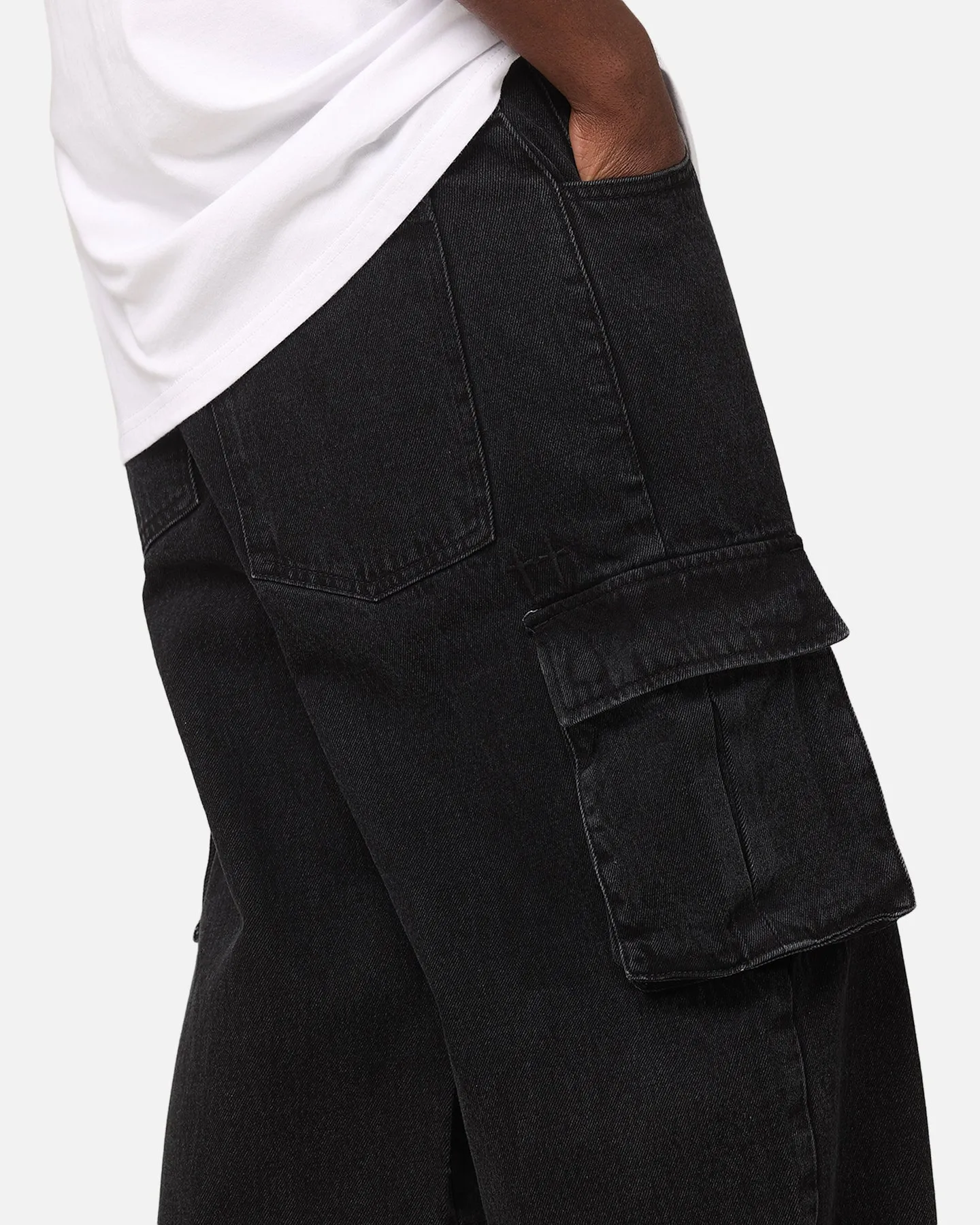 Saint Morta Cargo Jeans Black