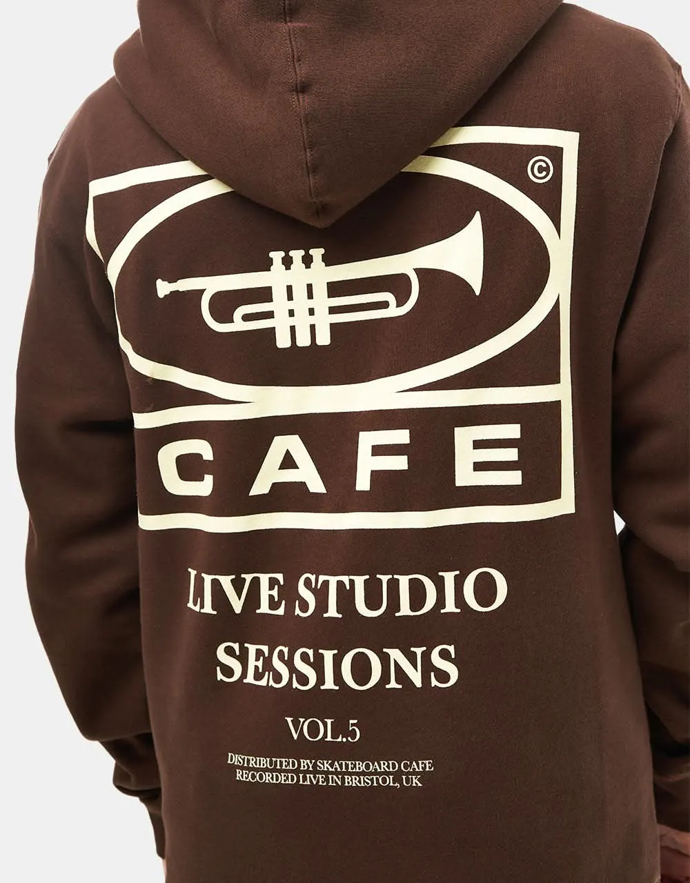 Skateboard Cafe 45 Pullover Hoodie - Coffee