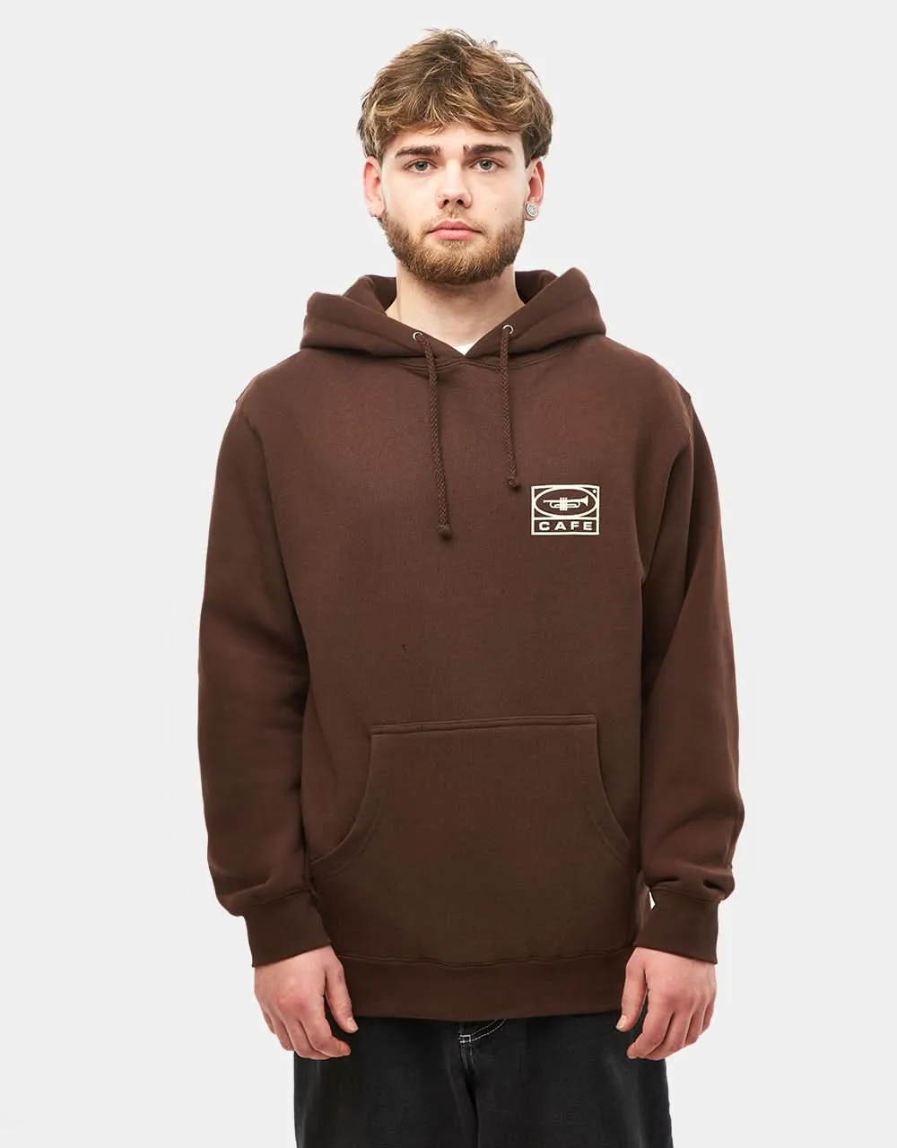 Skateboard Cafe 45 Pullover Hoodie - Coffee