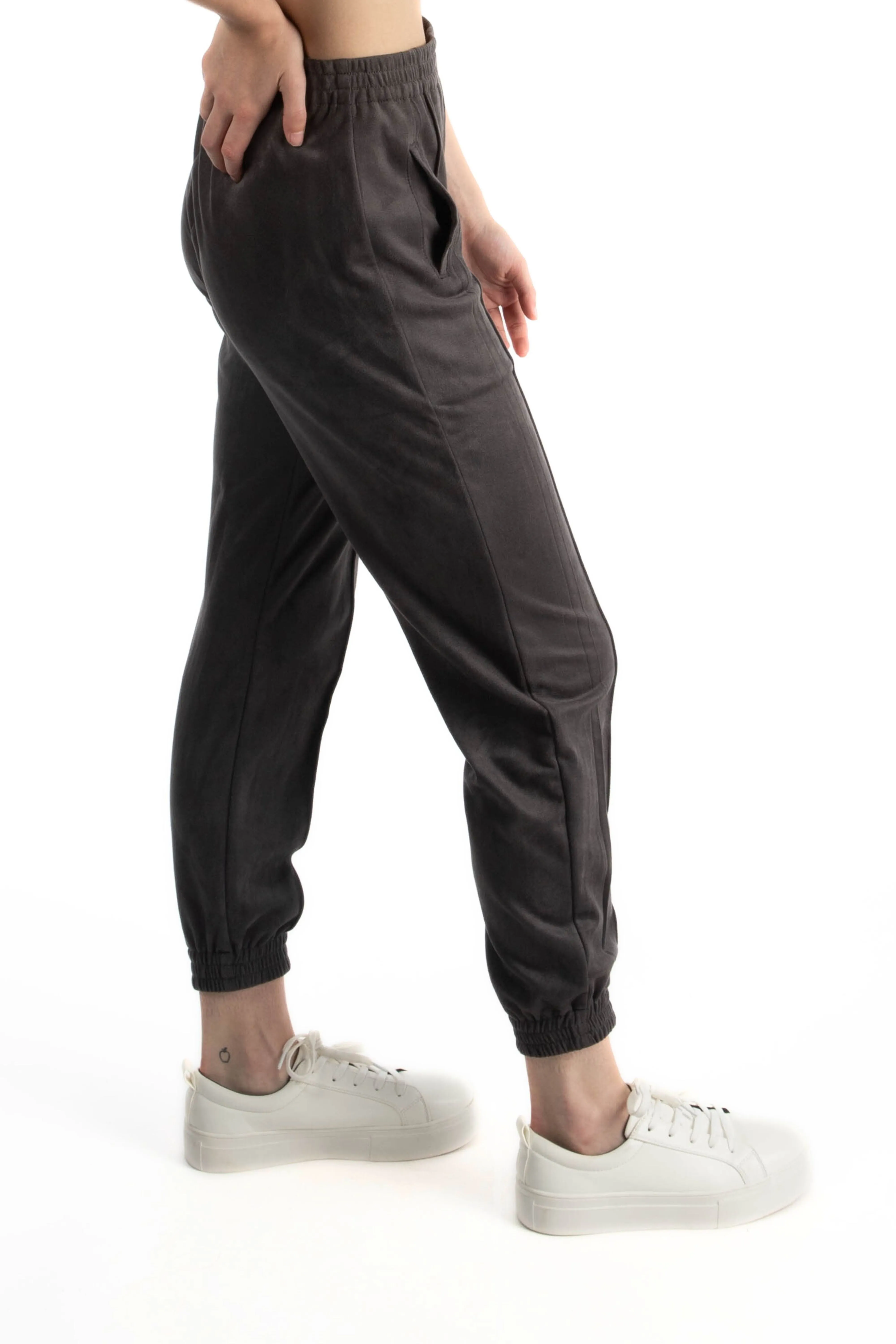 Suede Jogger Pants