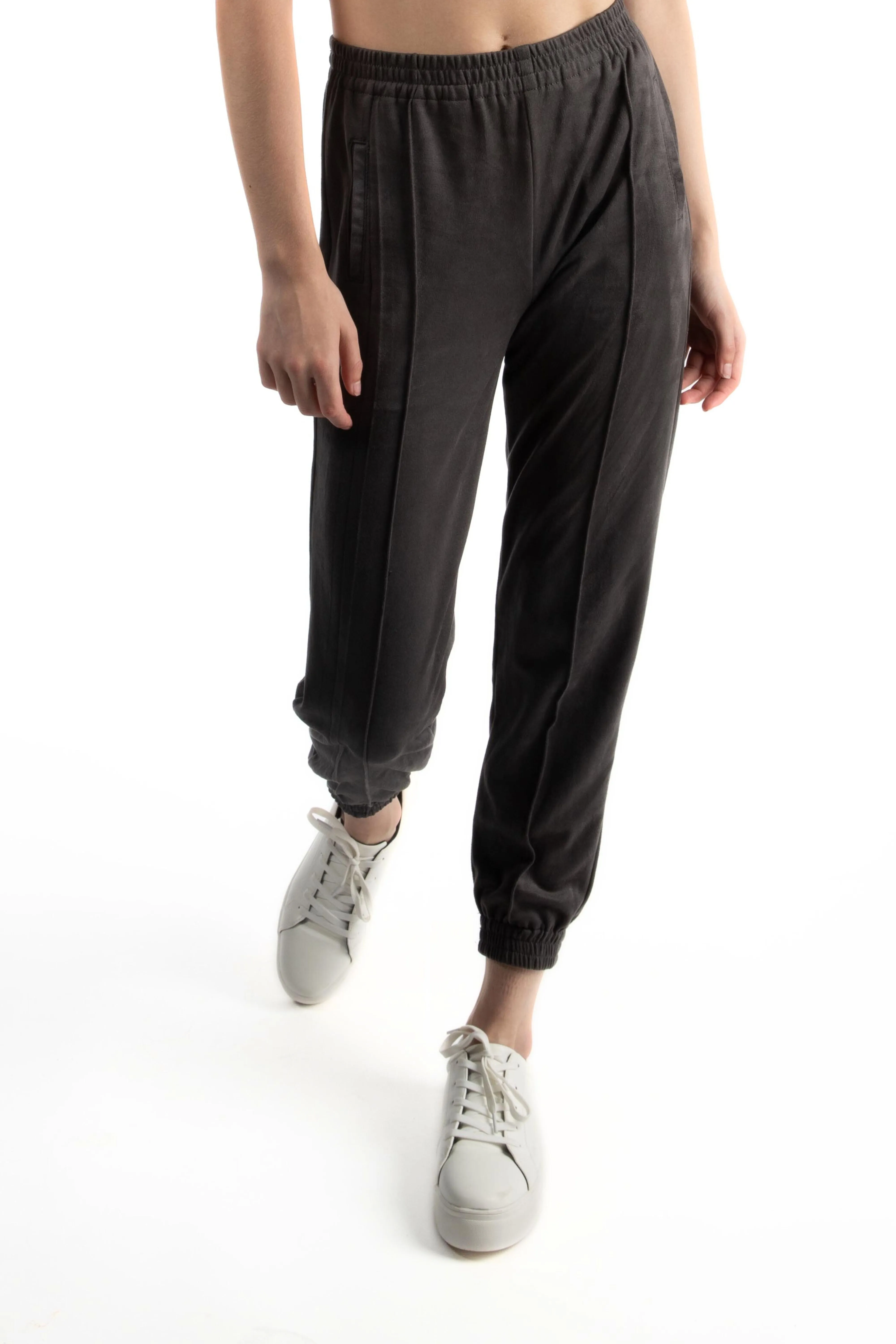 Suede Jogger Pants