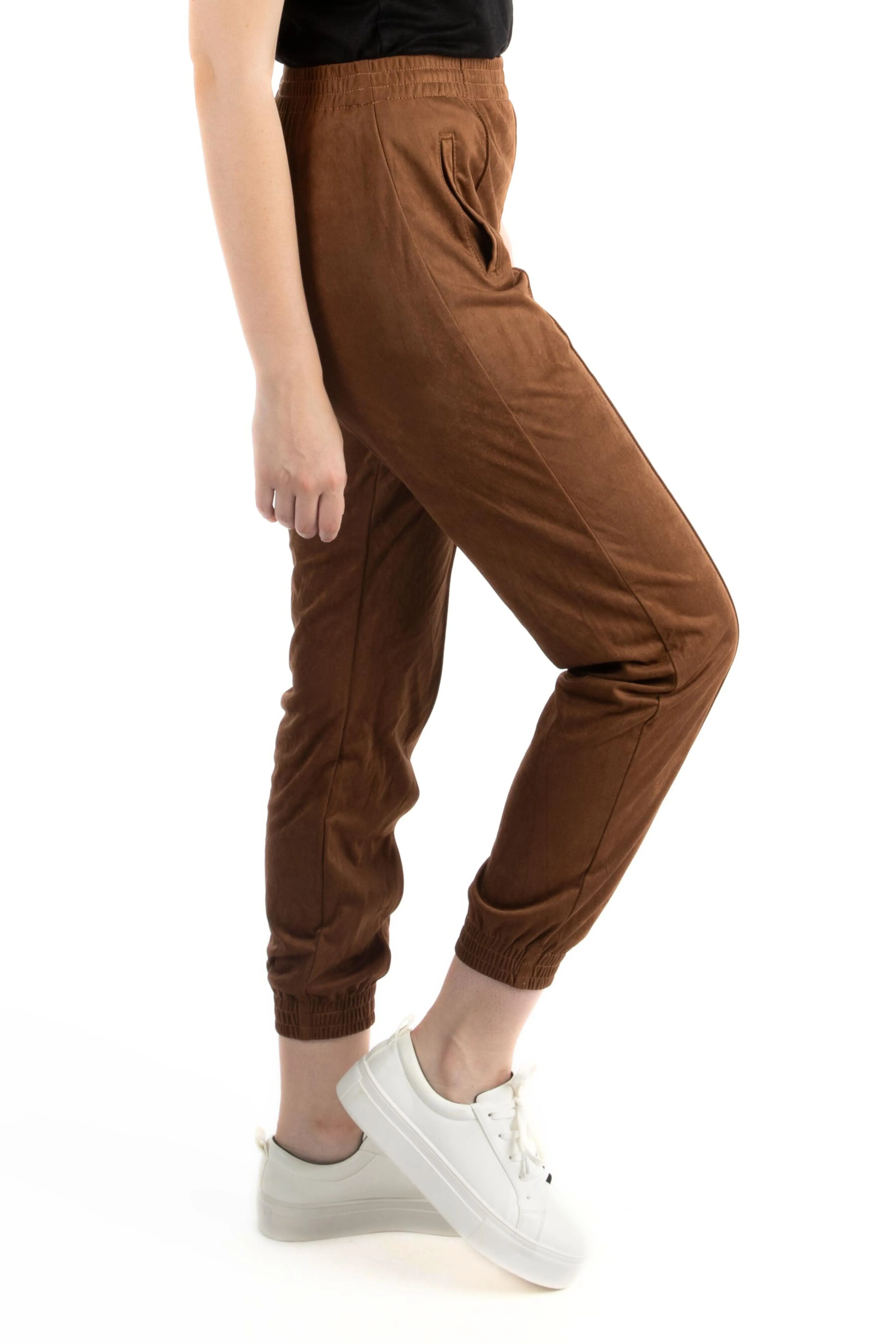 Suede Jogger Pants