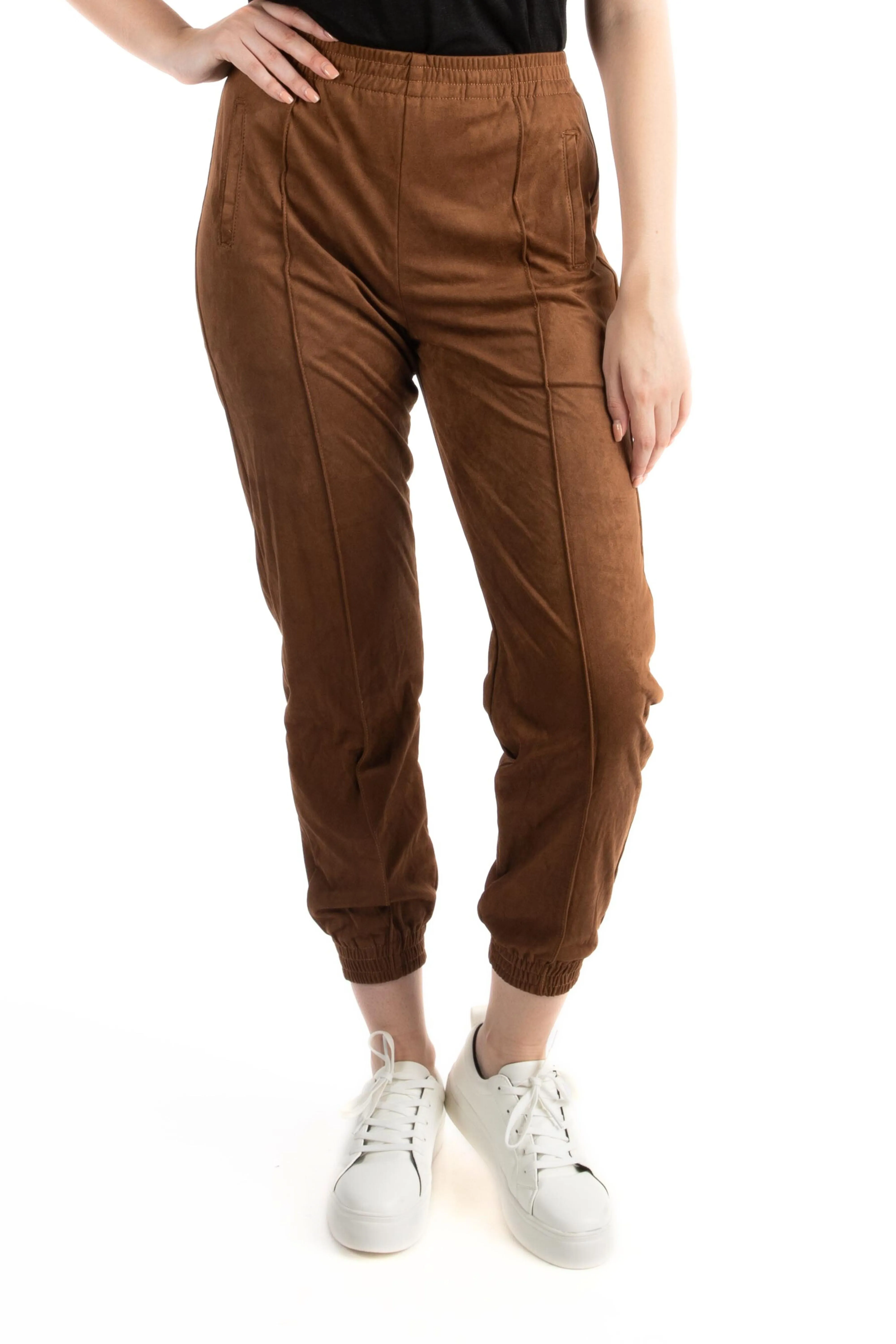 Suede Jogger Pants