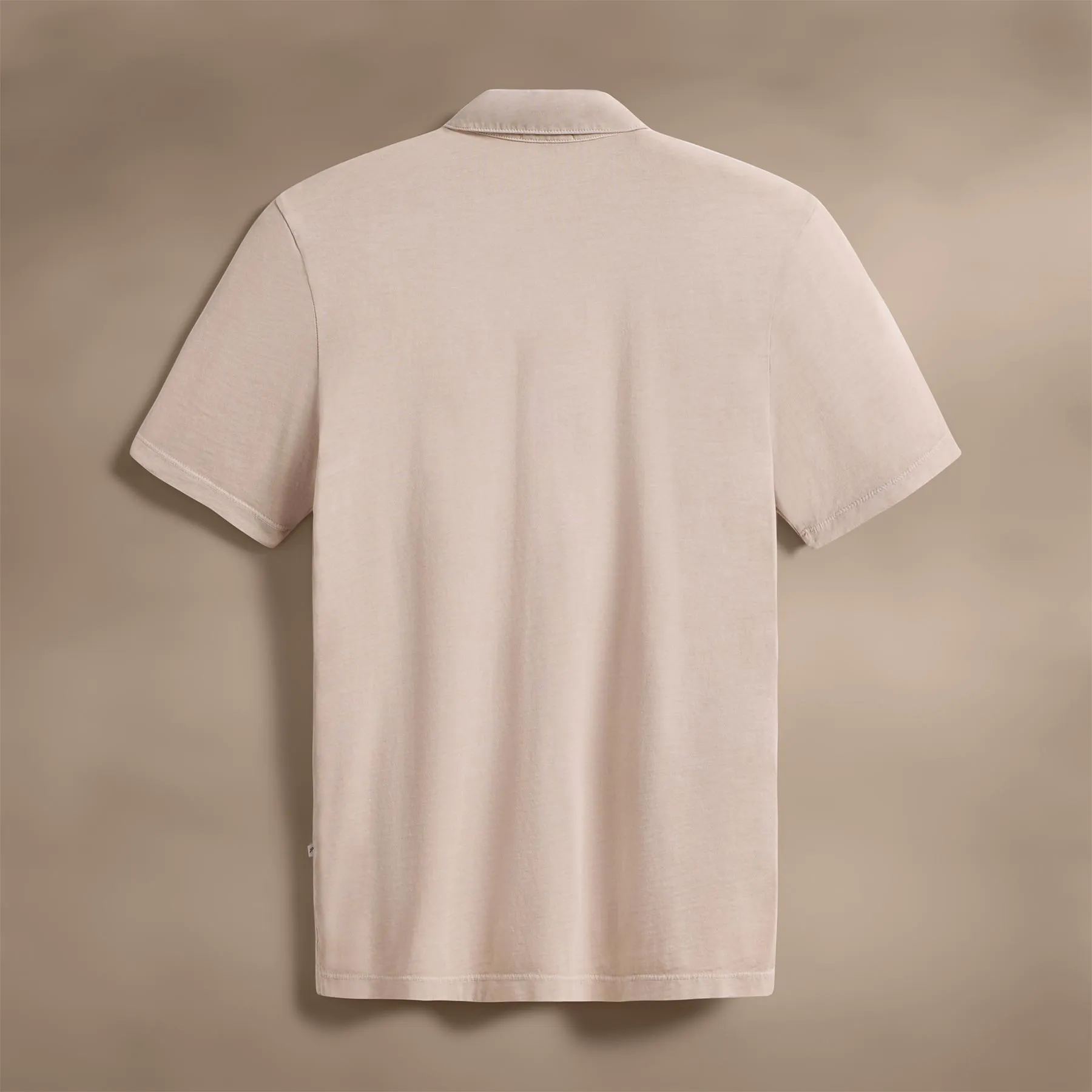 Sueded Jersey Polo - Faint Pigment