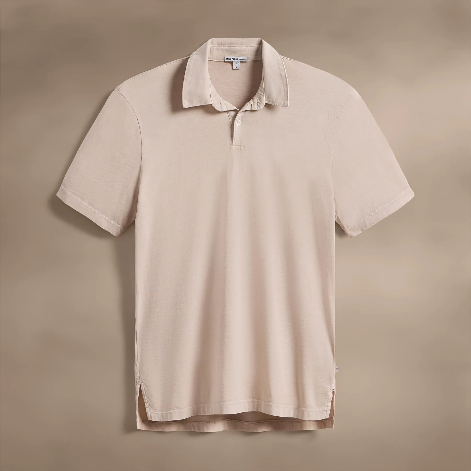 Sueded Jersey Polo - Faint Pigment