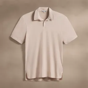 Sueded Jersey Polo - Faint Pigment