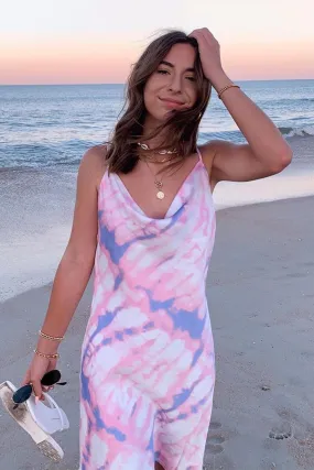 Summer Tie Dye Slip Mini Dress