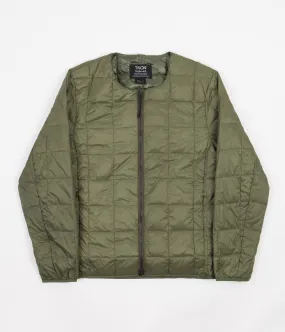 Taion Crewneck Down Jacket - Olive