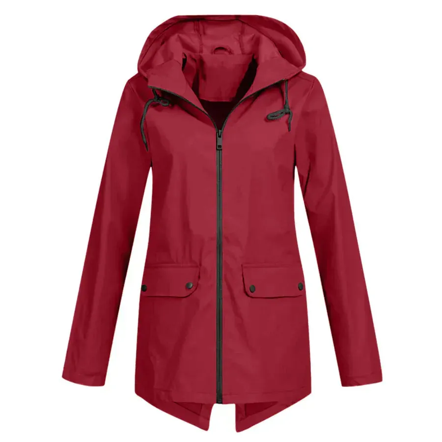 Tamara - waterproof coat with zipper for women