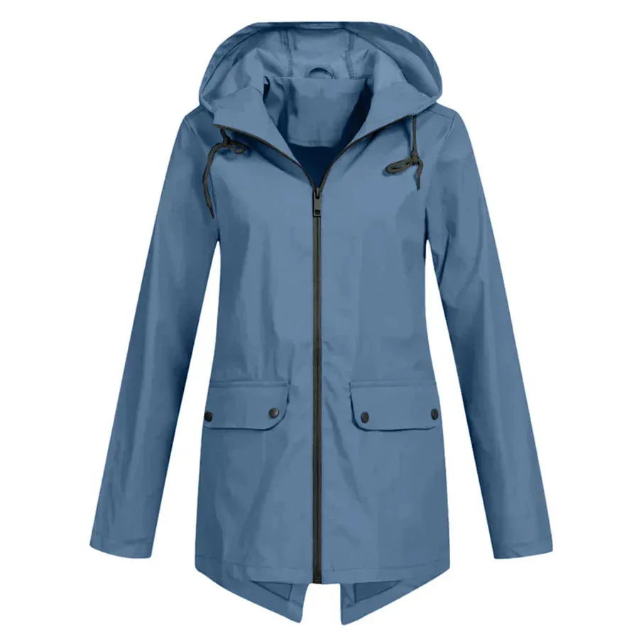 Tamara - waterproof coat with zipper for women