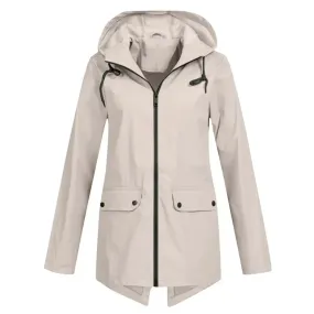 Tamara - waterproof coat with zipper for women