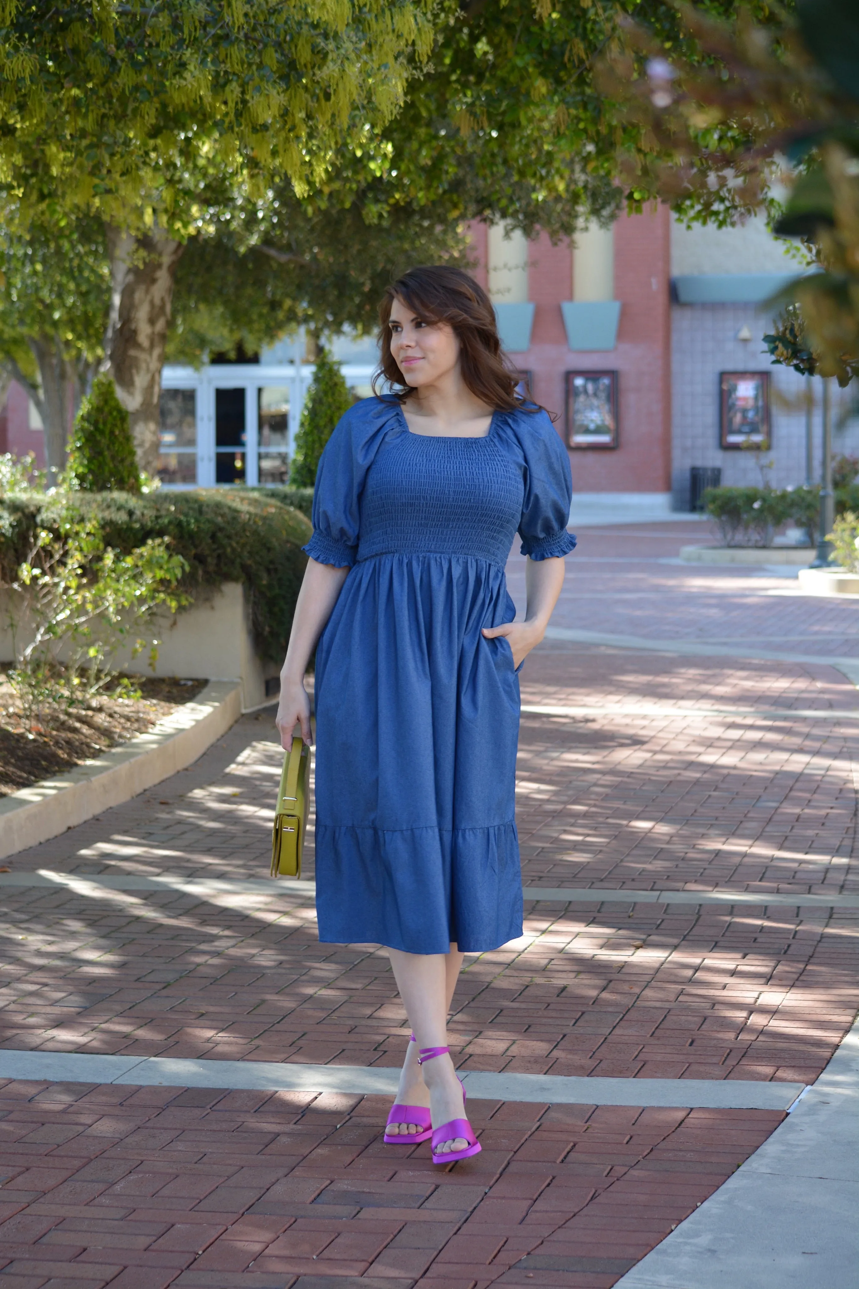 Tanya Denim Midi Dress