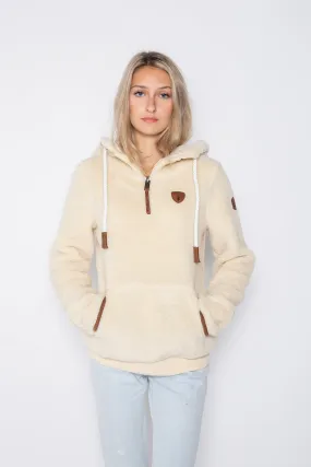 Taylor Sherpa Oatmeal Half-Zip Hoodie