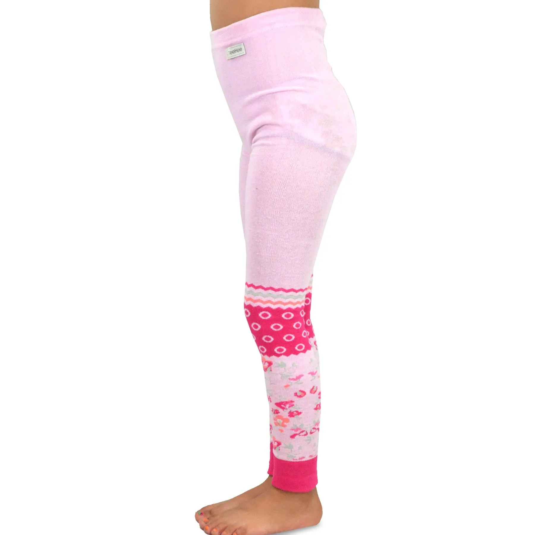 TeeHee Socks Kid's Casual Cotton Leggings Assorted Floral 3-Pack (423940)