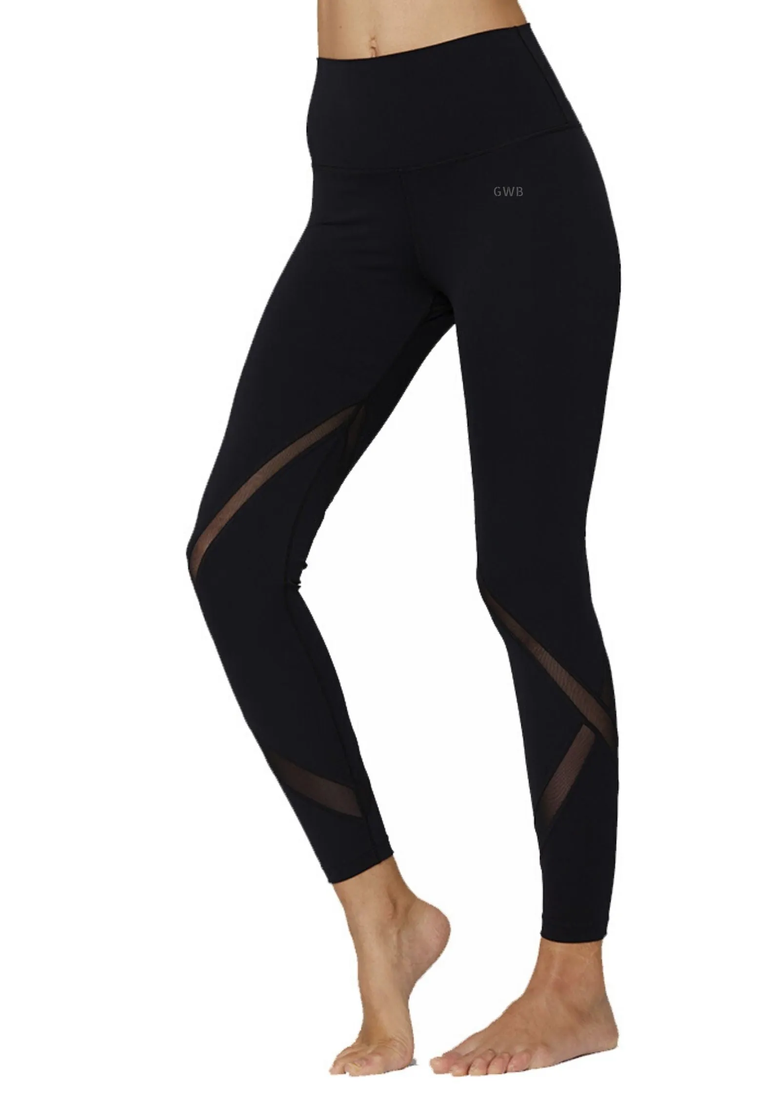 The Carmen Mesh Leggings in Black