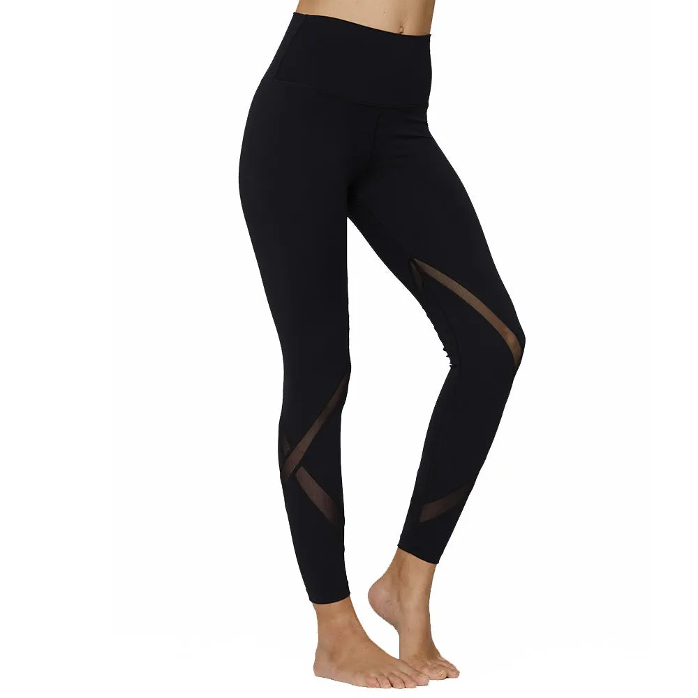 The Carmen Mesh Leggings in Black