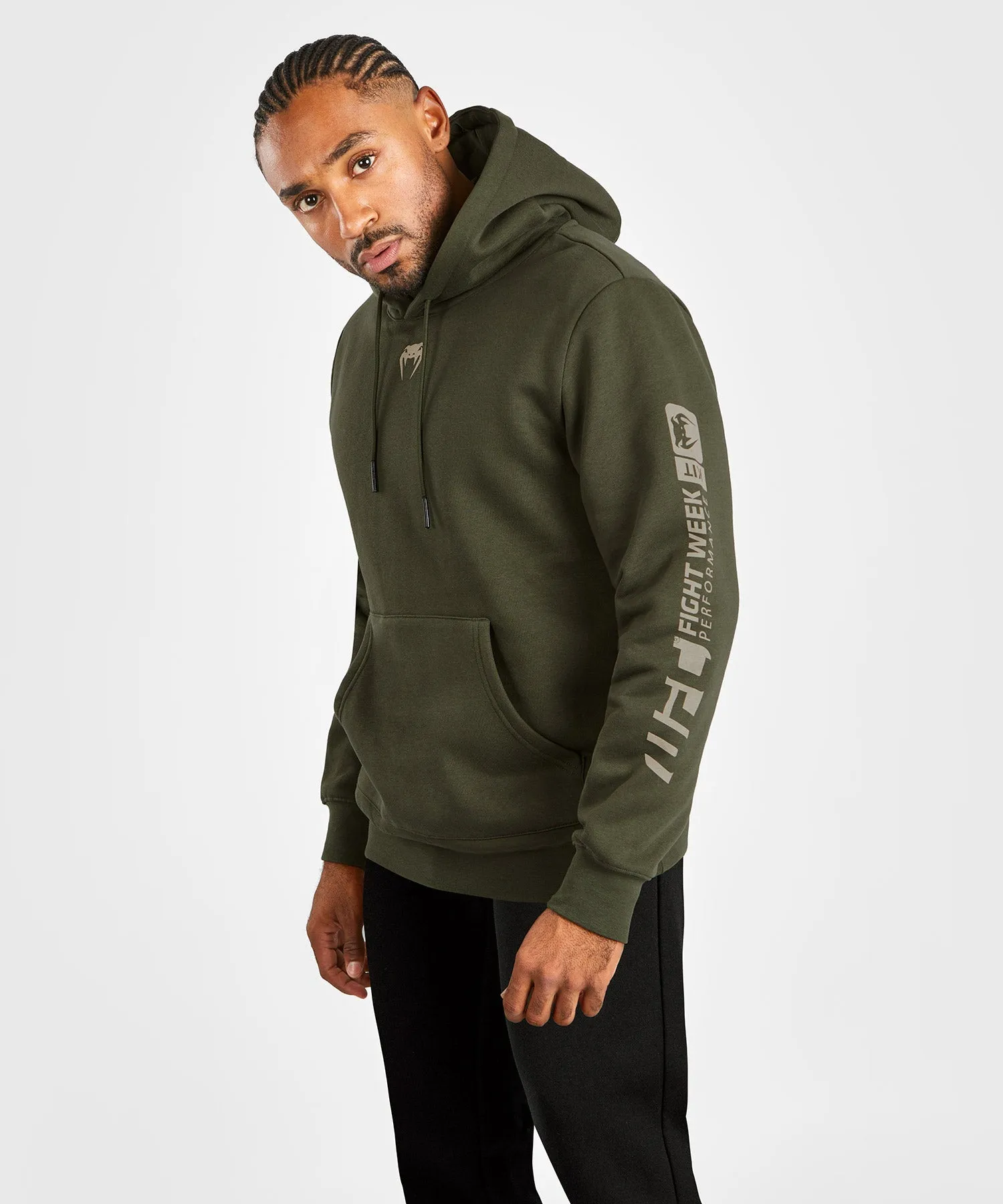 UFC Adrenaline by Venum Fight Week Men’s Pullover Hoodie - Khaki