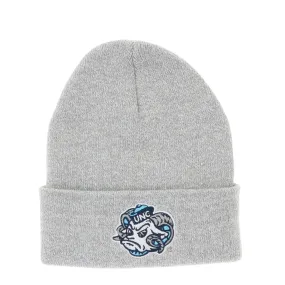 UNC Mascot Rameses Winter Knit Hat in Grey