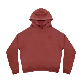 Vitals Hoodie in Brick Red