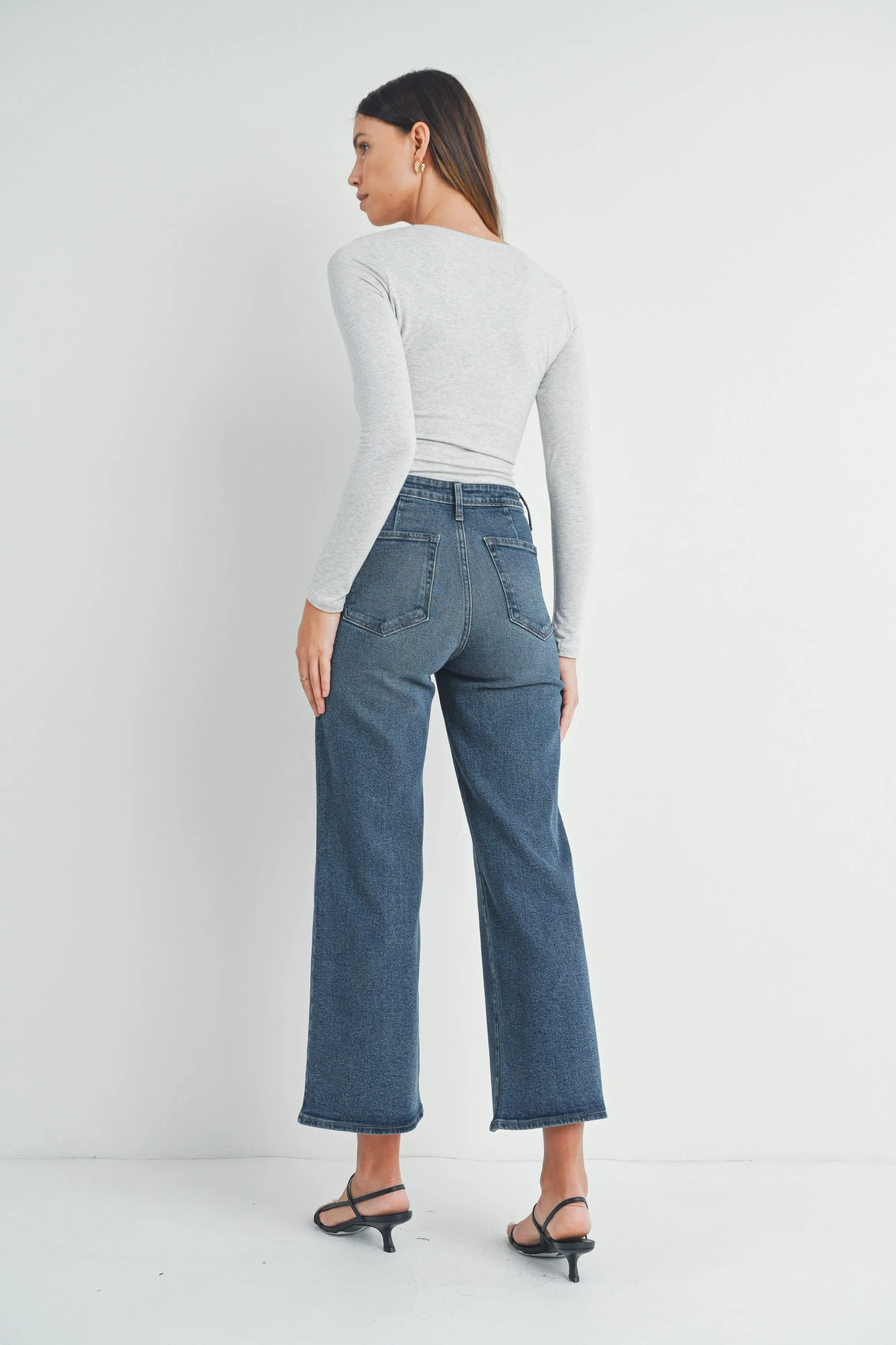 WIDE LEG TROUSER DENIM