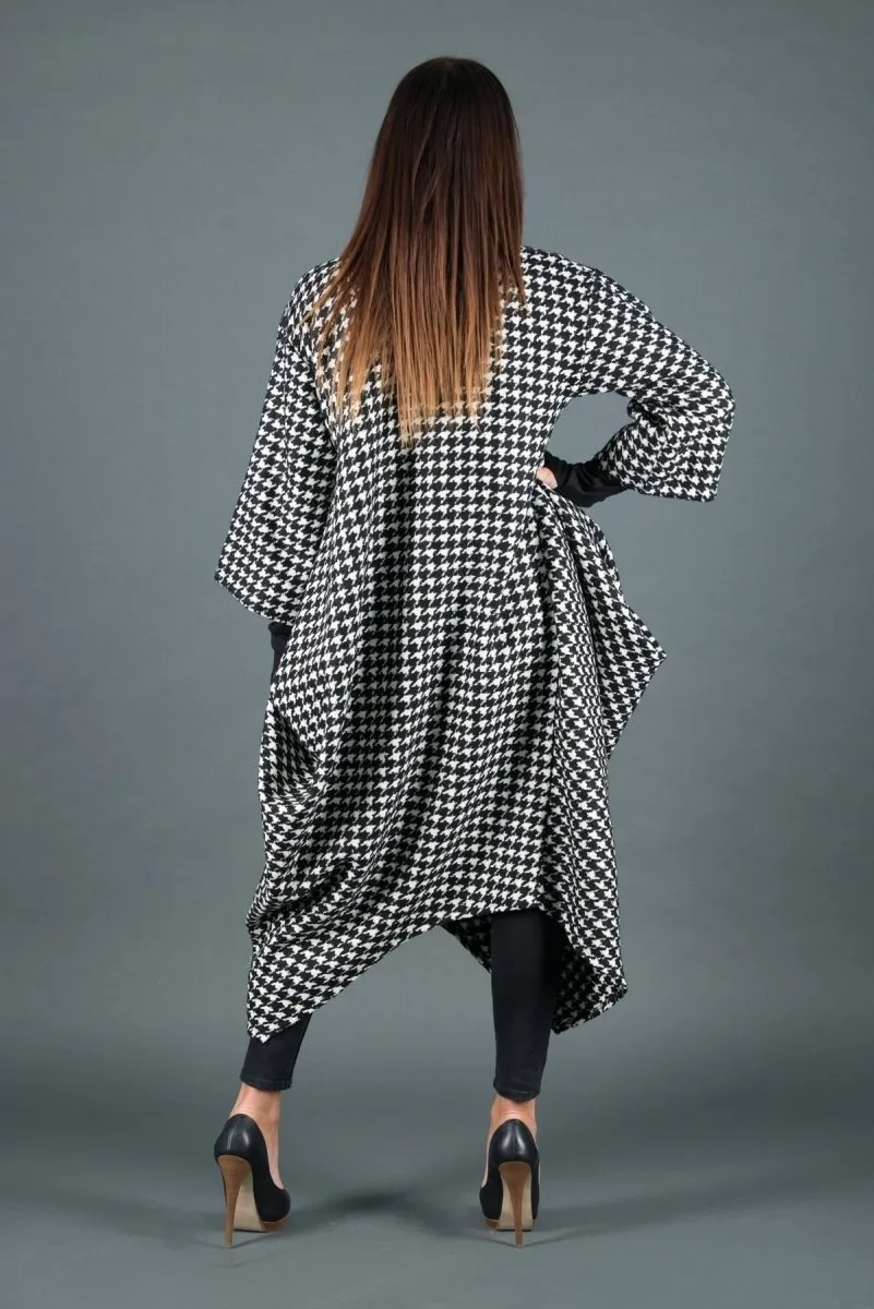 Winter Wool Houndstooth Dress TRACY