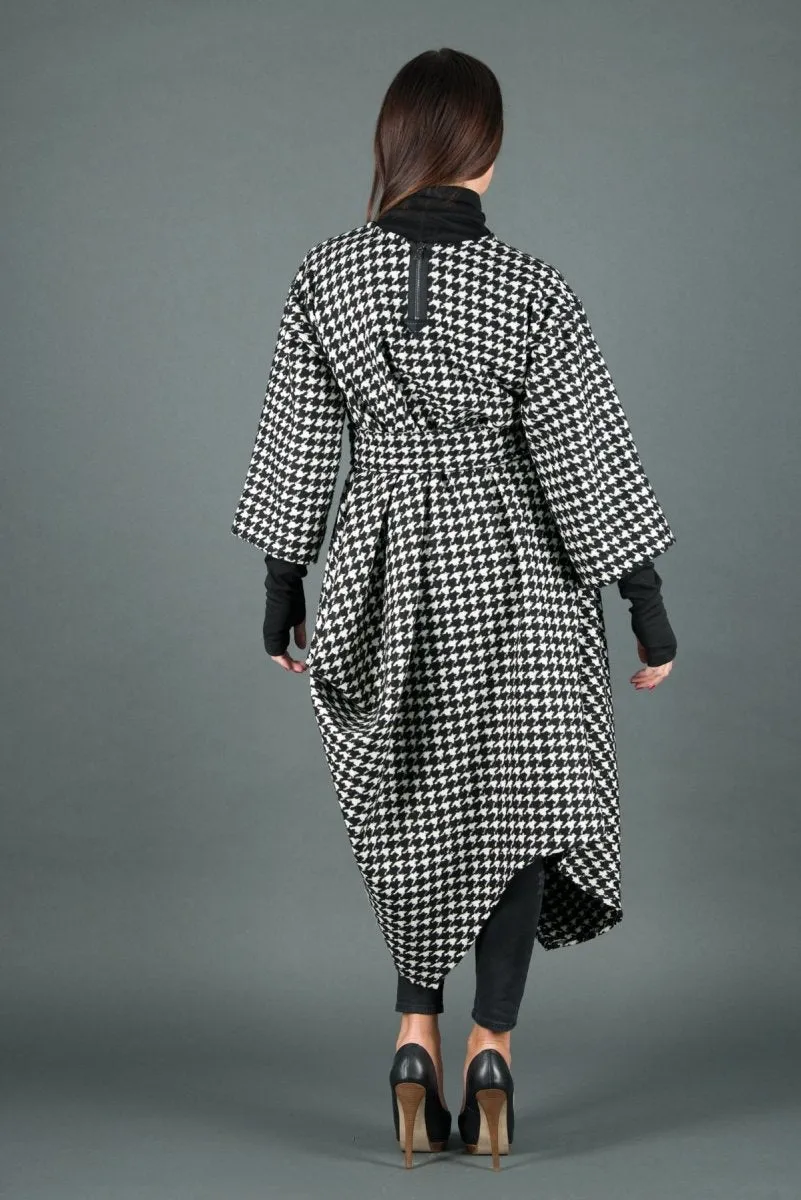 Winter Wool Houndstooth Dress TRACY