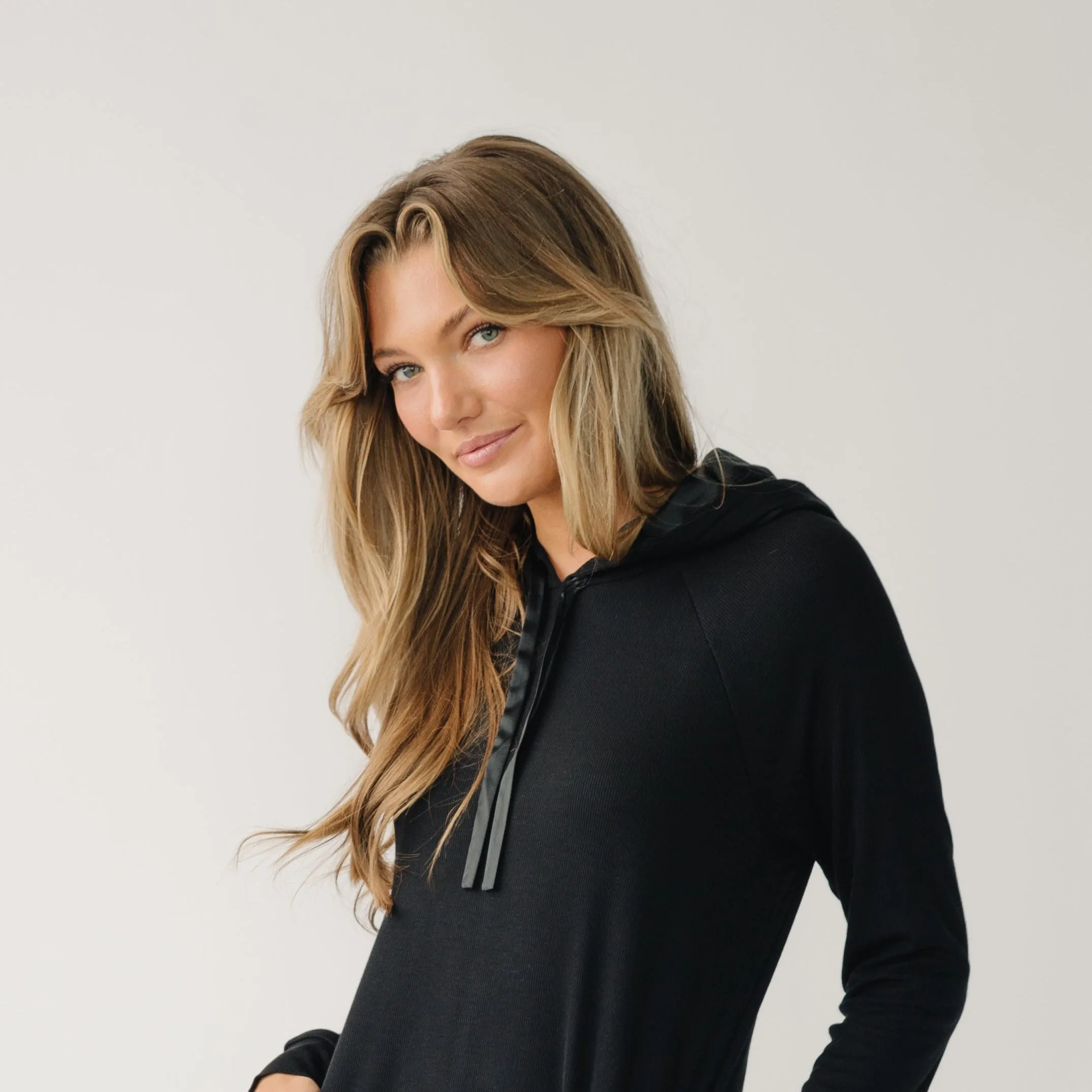 Women’s Bamboo Rib-Knit Hoodie