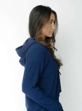 Women’s Bamboo Rib-Knit Hoodie