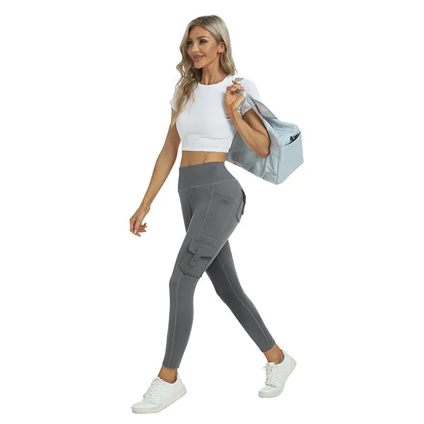 Women's High Waist Sports Pocket Pants