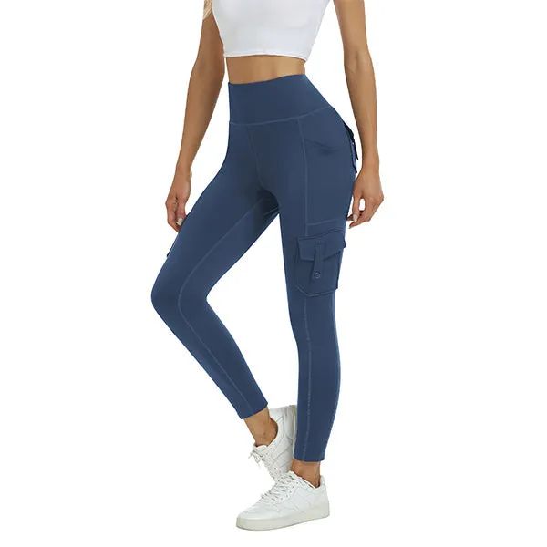 Women's High Waist Sports Pocket Pants