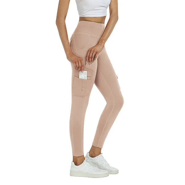 Women's High Waist Sports Pocket Pants