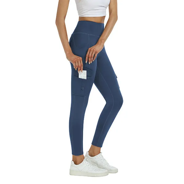 Women's High Waist Sports Pocket Pants