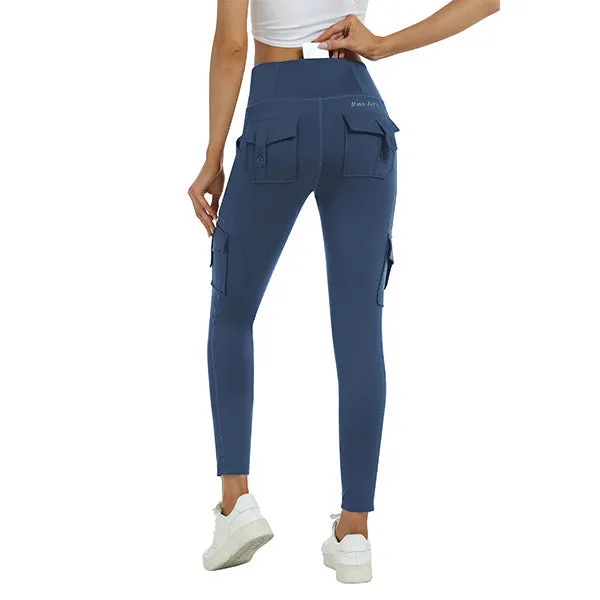 Women's High Waist Sports Pocket Pants