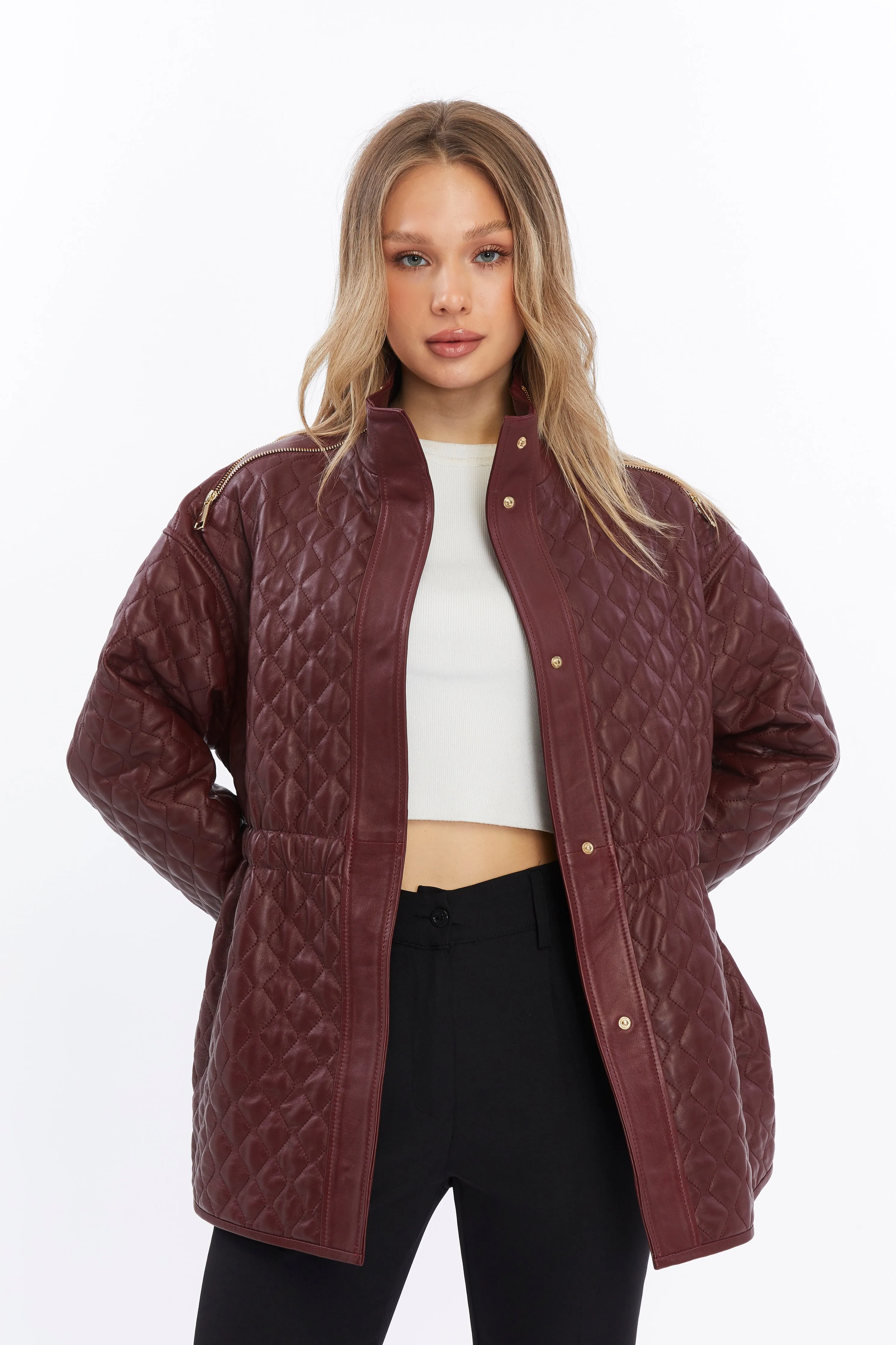 Women's Leather Coat