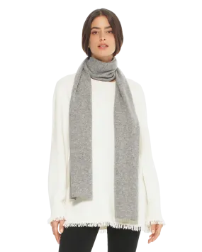 Womens's Pure Cashmere Maxi Scarf Medium Grey