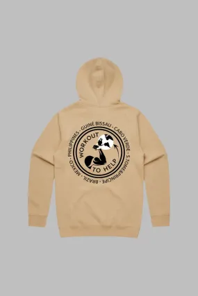 Workout To Help Pullover Hoodie - Sand